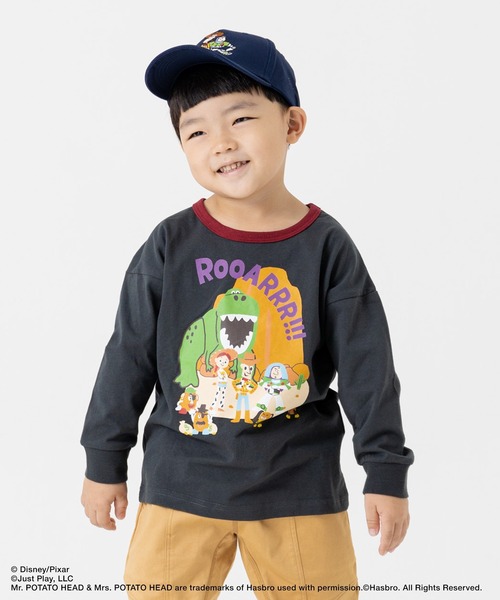 JAM & LINK(ジャムアンドリンク)の「トイ・ストーリー 長袖Tシャツ(Tシャツ/カットソー・キッズ・クリーム/チャコールグレー/ブルー/オレンジ・80cm/140cm/130cm/100cm/120cm/110cm/90cm)」の2枚目の写真