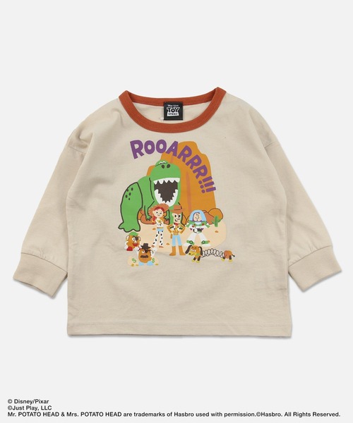 JAM & LINK(ジャムアンドリンク)の「トイ・ストーリー 長袖Tシャツ(Tシャツ/カットソー・キッズ・クリーム/チャコールグレー/ブルー/オレンジ・80cm/140cm/130cm/100cm/120cm/110cm/90cm)」の1枚目の写真