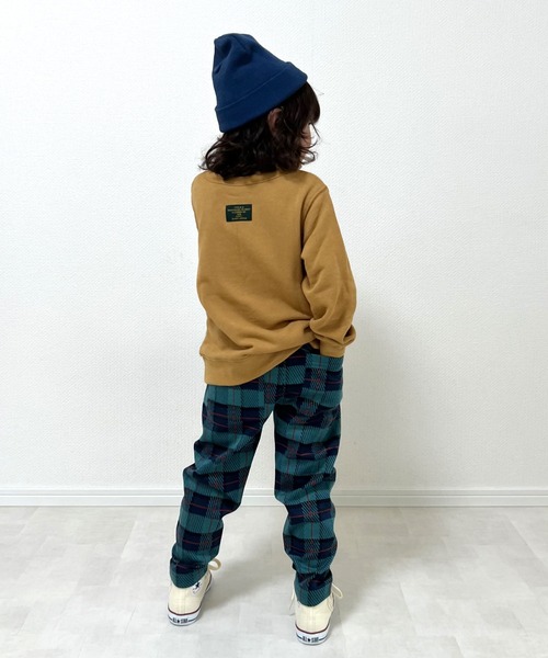 SKAPE（エスケープ）の「ﾆｯﾄﾁｪｯｸｼﾞｮｯﾊﾟｰｽﾞ（その他パンツ・キッズ・ベージュ/ネイビー・100cm/90cm/110cm/130cm/120cm/80ｃｍ）」の5枚目の写真