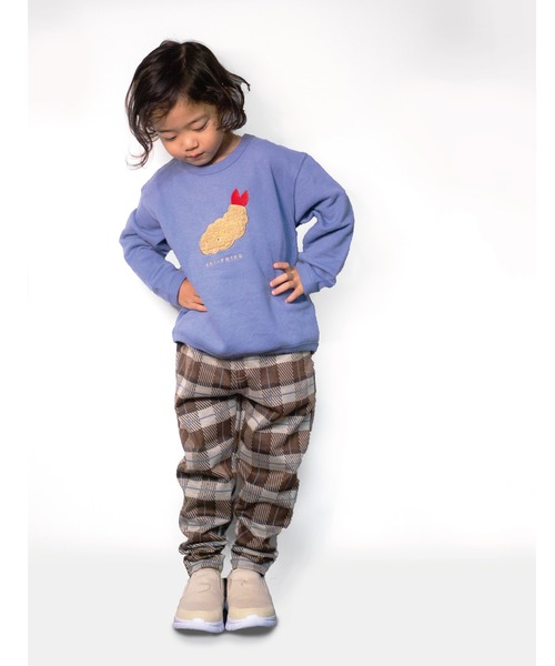 SKAPE（エスケープ）の「ﾆｯﾄﾁｪｯｸｼﾞｮｯﾊﾟｰｽﾞ（その他パンツ・キッズ・ベージュ/ネイビー・100cm/90cm/110cm/130cm/120cm/80ｃｍ）」の6枚目の写真