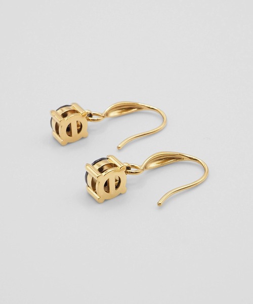 VATSURICA（バツリカ）の「〈VATSURICA〉金属アレルギー対応 / サージカルステンレス / キュービックジルコニア ピアス（ピアス（両耳用）・レディース・ブラック/クリア/グリーン・FREE）」の4枚目の写真