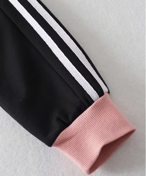 Chick（チック）の「▲Side Line Half Zip Sweat / サイドラインハーフジップスウェット（スウェット・レディース・ブラウン/ベージュ/ブラック/チャコール/ピンク・S/M）」の8枚目の写真