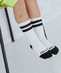 LOWRYS FARM | ＨＥＬＬＯラインソックス  968281(ソックス/靴下)