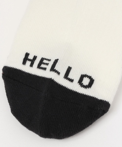 LOWRYS FARM（ローリーズファーム）の「ＨＥＬＬＯラインソックス  968281（ソックス/靴下・キッズ・レッド/グリーン/ブラック・MEDIUM/LARGE）」の12枚目の写真
