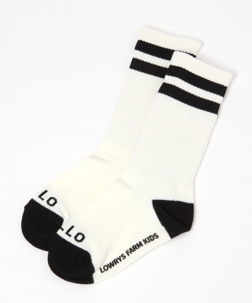 LOWRYS FARM（ローリーズファーム）の「ＨＥＬＬＯラインソックス  968281（ソックス/靴下・キッズ・レッド/グリーン/ブラック・MEDIUM/LARGE）」の6枚目の写真