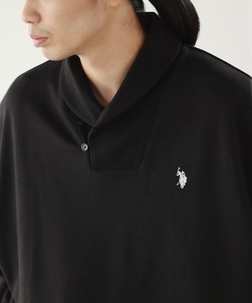 U.S. POLO ASSN.(ユーエスポロアッスン)の「U.S. POLO ASSN. / ユーエスポロアッスン 別注 コラボ ショールカラースウェットトレーナー(スウェット・メンズ・グレイッシュベージュ/ネイビー/ブラック・LARGE/MEDIUM)」の17枚目の写真