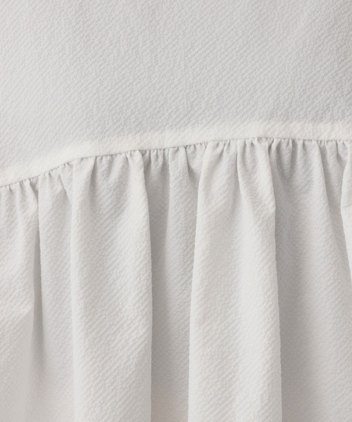 A part by（アパートバイ）の「ペプラムブラウス_長袖（シャツ/ブラウス・レディース・ライトベージュ/アイボリー/ブラック/オフホワイト・FREE）」の8枚目の写真