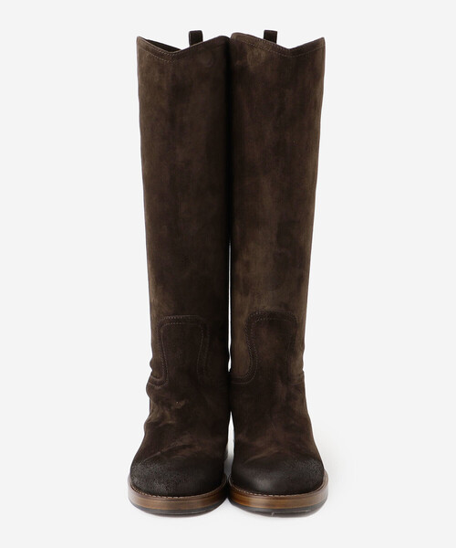 SARTORE（サルトル）の「SARTORE | スエードロングブーツ WOMEN（ブーツ・レディース・ダークブラウン・37/38/36）」の3枚目の写真