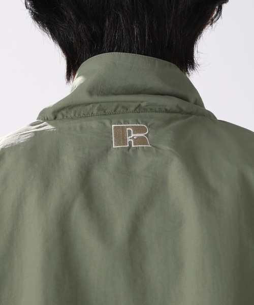 Russell Athletic(ラッセルアスレティック)の「【Russell Athletic】別注ナイロントレーニングジャケット(ナイロンジャケット・メンズ・カーキ/グレー/ブラック・LARGE)」の4枚目の写真