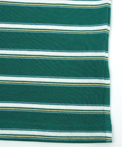 チチカカ（チチカカ）の「カラフルボーダークルーネックロングＴシャツ【ユニセックス】（Tシャツ/カットソー・メンズ・ブルー/ブラック/グリーン・FREE）」の15枚目の写真