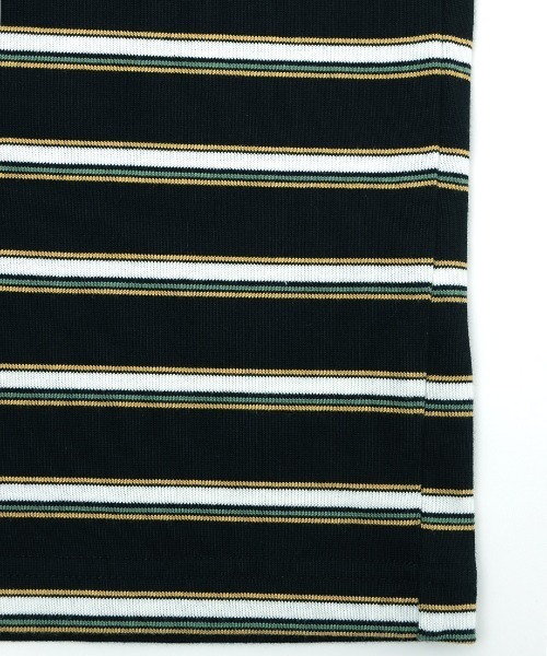 チチカカ（チチカカ）の「カラフルボーダークルーネックロングＴシャツ【ユニセックス】（Tシャツ/カットソー・メンズ・ブルー/ブラック/グリーン・FREE）」の14枚目の写真