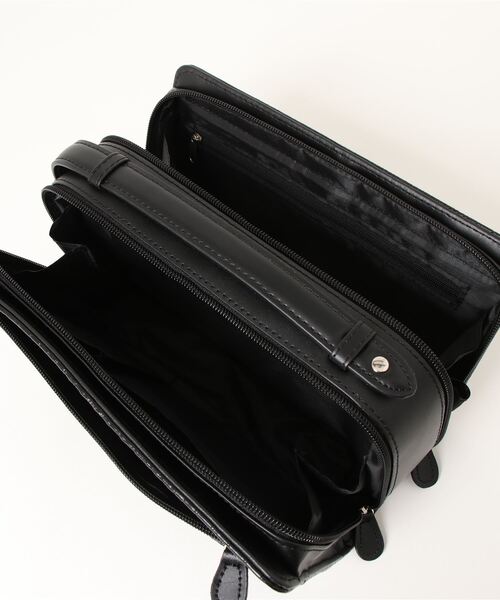 KAZZU SELECT(カッズセレクト)の「クロコ型押し牛革 セカンドバッグ(クラッチバッグ・メンズ・ブラック・ONE SIZE)」の2枚目の写真