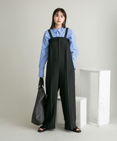 KBF（ケイビーエフ）の「ヘムドロストシャツ（シャツ/ブラウス・レディース・ブルー系その他/ブラック/パープル系その他/オフホワイト・ONE）」の9枚目の写真