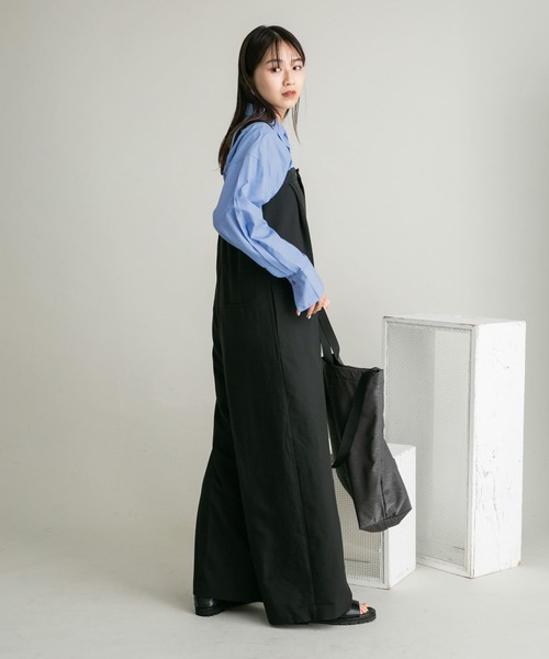 KBF（ケイビーエフ）の「ヘムドロストシャツ（シャツ/ブラウス・レディース・ブルー系その他/ブラック/パープル系その他/オフホワイト・ONE）」の10枚目の写真