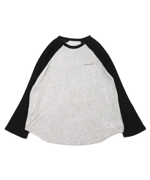 atmos pink（アトモスピンク）の「atmos pink ラグランスラブ ロンT（Tシャツ/カットソー・レディース・ブラック/ネイビー/グリーン・S/M）」の2枚目の写真