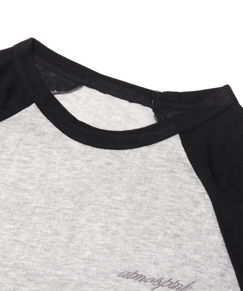 atmos pink（アトモスピンク）の「atmos pink ラグランスラブ ロンT（Tシャツ/カットソー・レディース・ブラック/ネイビー/グリーン・S/M）」の12枚目の写真