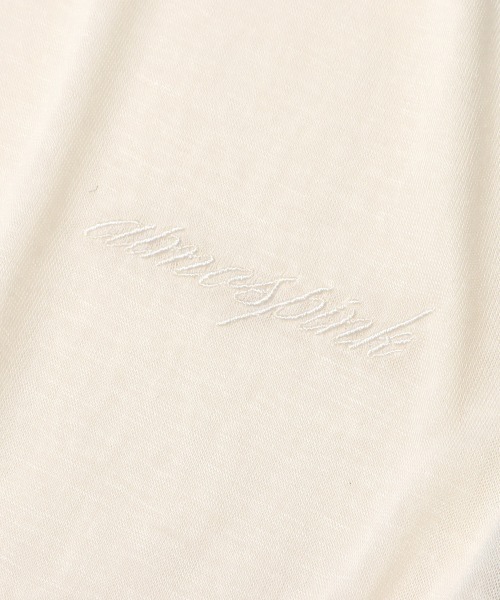 atmos pink（アトモスピンク）の「atmos pink ラグランスラブ ロンT（Tシャツ/カットソー・レディース・ブラック/ネイビー/グリーン・S/M）」の8枚目の写真