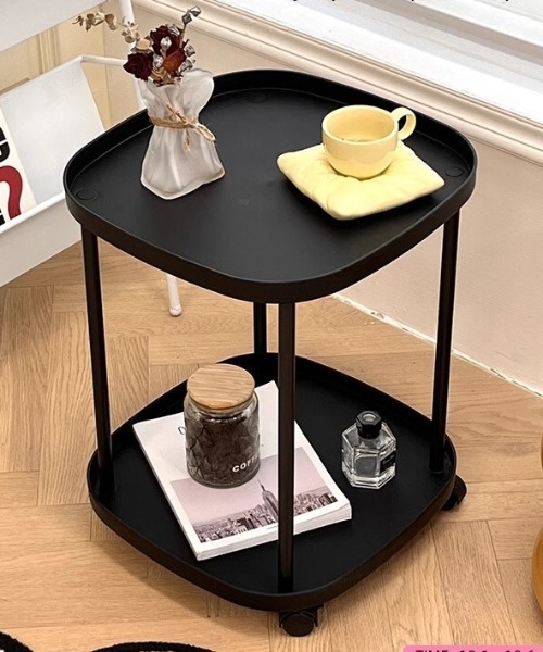 Made in I（メイドインアイ）の「キャスター付き2段式サイドワゴン（家具・レディース・ブラック/ホワイト/ブルー/ピンク・FREE）」の18枚目の写真