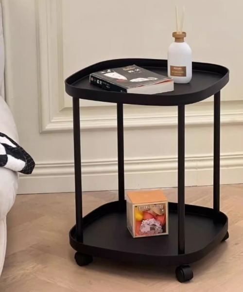 Made in I（メイドインアイ）の「キャスター付き2段式サイドワゴン（家具・レディース・ブラック/ホワイト/ブルー/ピンク・FREE）」の22枚目の写真