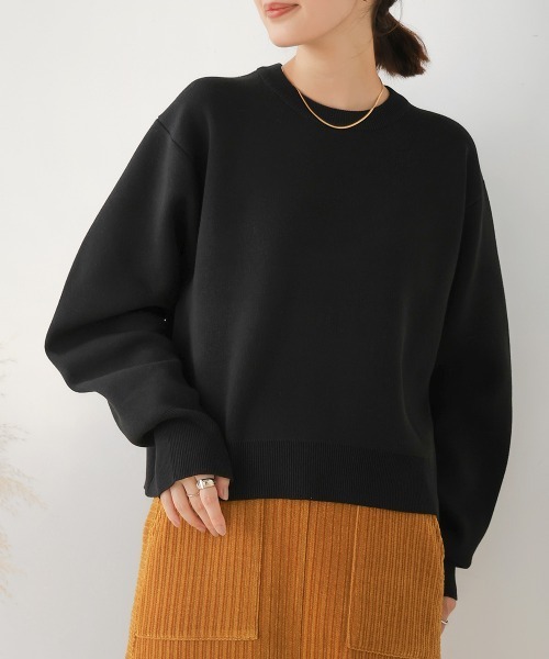 Bou Jeloud(ブージュルード)の「リネン混バナナスリーブニットプルオーバー(スウェット・レディース・ブルー/ブラック・FREE)」の19枚目の写真