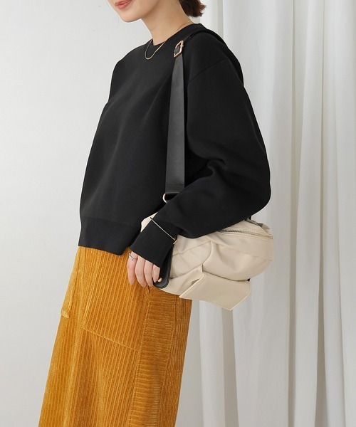 Bou Jeloud(ブージュルード)の「リネン混バナナスリーブニットプルオーバー(スウェット・レディース・ブルー/ブラック・FREE)」の20枚目の写真