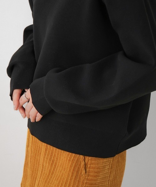 Bou Jeloud(ブージュルード)の「リネン混バナナスリーブニットプルオーバー(スウェット・レディース・ブルー/ブラック・FREE)」の21枚目の写真