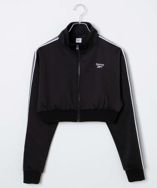 Reebok（リーボック）の「∴WEGO/別注Reebok ショートトラックジャケット（ジャージ・レディース・ブラック/ベージュ・FREE）」の8枚目の写真