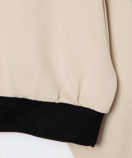 Reebok（リーボック）の「∴WEGO/別注Reebok ショートトラックジャケット（ジャージ・レディース・ブラック/ベージュ・FREE）」の15枚目の写真