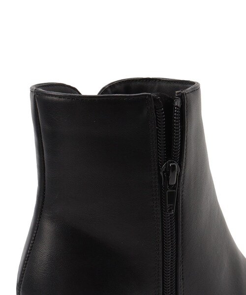 index（インデックス）の「◆【低反発クッション/6cmヒール】フェイクレザーショートブーツ（ブーツ・レディース・ベージュ/ブラック・02/01/03）」の8枚目の写真