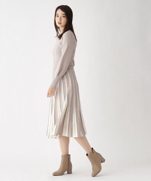 index（インデックス）の「◆【低反発クッション/6cmヒール】フェイクレザーショートブーツ（ブーツ・レディース・ベージュ/ブラック・02/01/03）」の16枚目の写真