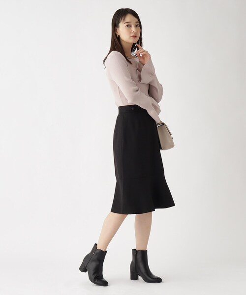 index（インデックス）の「◆【低反発クッション/6cmヒール】フェイクレザーショートブーツ（ブーツ・レディース・ベージュ/ブラック・02/01/03）」の22枚目の写真