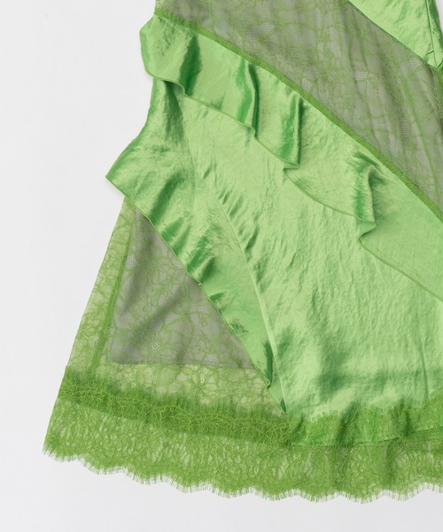 PRANK PROJECT（プランクプロジェクト）の「サテンラッフルスカート / Satin Ruffle Skirt（スカート・レディース・ホワイト/グレー/グリーン・FREE）」の20枚目の写真