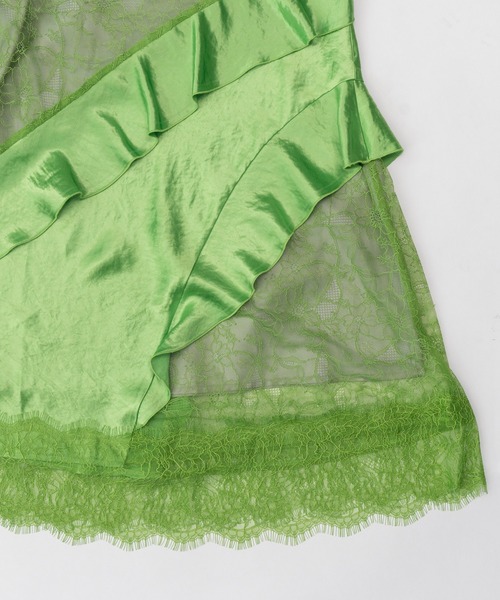 PRANK PROJECT（プランクプロジェクト）の「サテンラッフルスカート / Satin Ruffle Skirt（スカート・レディース・ホワイト/グレー/グリーン・FREE）」の21枚目の写真