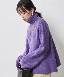 CHIC STYLE | 大きいサイズ Aラインタートルニットプルオーバー シックスタイル(ニット/セーター)