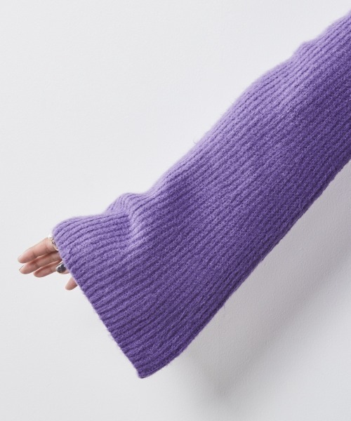 CHIC STYLE(シックスタイル)の「<大きいサイズ>Aラインタートルニットプルオーバー シックスタイル(ニット/セーター・レディース・ブラック/パープル・L/LL/3L/4L/5L)」の14枚目の写真