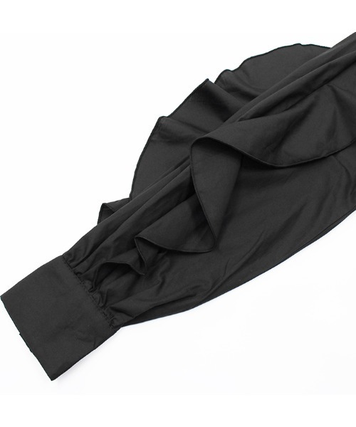 MODE ROBE（モードローブ）の「フリルスリーブブラウス（シャツ/ブラウス・レディース・ブラック/ホワイト・FREE）」の18枚目の写真