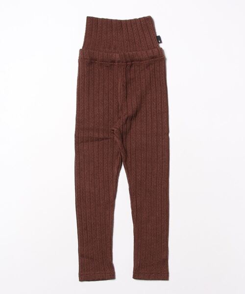 Caldia(カルディア)の「腹巻リブカラーレギンス(その他パンツ・キッズ・グレー/スミクロ/レッド/ピンク/エメラルド/ラベンダー/マスタード/ブラウン・120/100/140/130/110)」の4枚目の写真