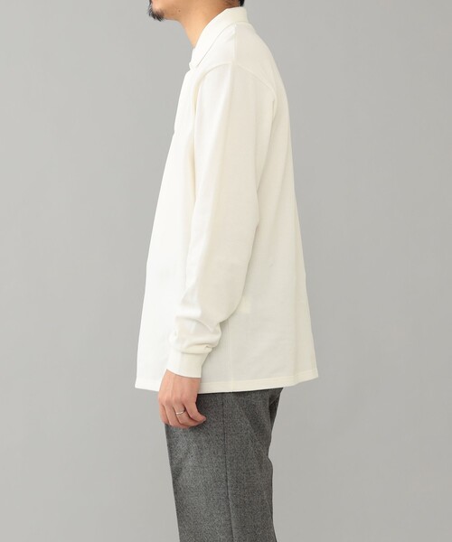 BEAMS F(ビームスエフ)の「ELACIO / カノコ ロングスリーブ ポロシャツ(ポロシャツ・メンズ・ブラック/ホワイト系その他2/パープル系その他5・4/5/3)」の10枚目の写真