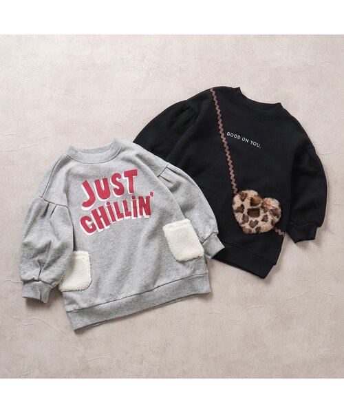 BREEZE（ブリーズ）の「立体ポケットバリエーショントレーナ（スウェット・キッズ・ブラック/グレー・100/80/90/140/130/120/110）」の6枚目の写真