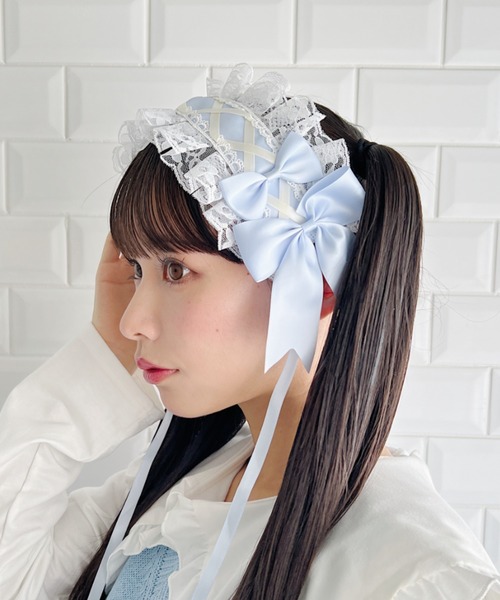 √nuage（ルートニュアージュ）の「リボン編み上げレースヘッドドレス