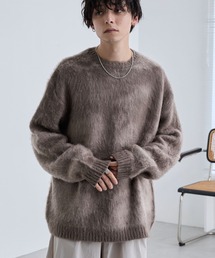 モヘアニット」に該当するニット/セーター（クルーネック(丸首