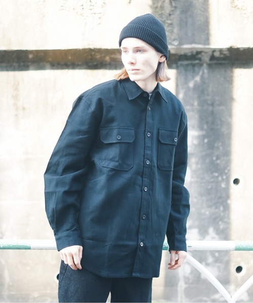 ROTHCO（ロスコ）の「【ROTHCO/ロスコ】 Extra Heavyweight Solid Flannel Shirt　ヘビーウェイト　ネルシャツ（シャツ/ブラウス・メンズ・オリーブ/ブラック・MEDIUM/LARGE/X-LARGE）」の2枚目の写真