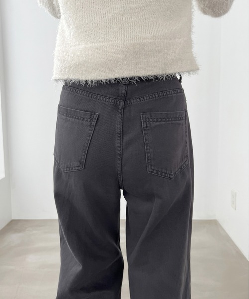 Olu.（オルドット）の「フリンジデザインワイドデニム（デニムパンツ・レディース・ブラウン系その他/ダークグレー・0/1）」の11枚目の写真
