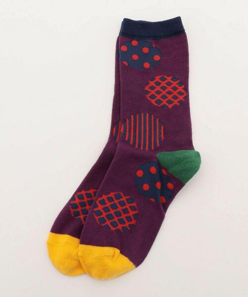 FRAPBOIS（フラボア）の「ドットドットソックス（ソックス/靴下・レディース・イエロー/ブラック/パープル・FREE）」の3枚目の写真