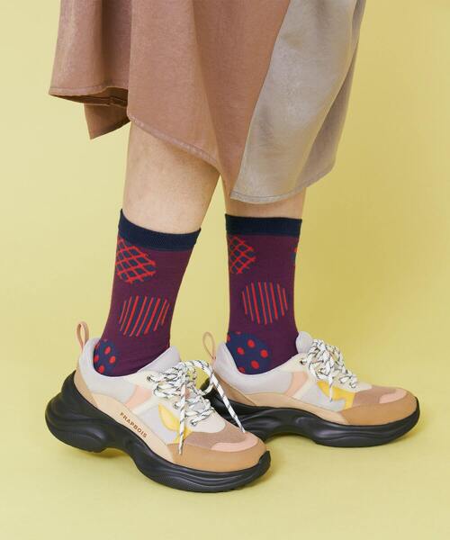 FRAPBOIS（フラボア）の「ドットドットソックス（ソックス/靴下・レディース・イエロー/ブラック/パープル・FREE）」の8枚目の写真