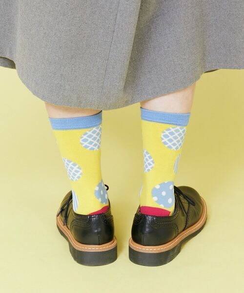 FRAPBOIS（フラボア）の「ドットドットソックス（ソックス/靴下・レディース・イエロー/ブラック/パープル・FREE）」の12枚目の写真