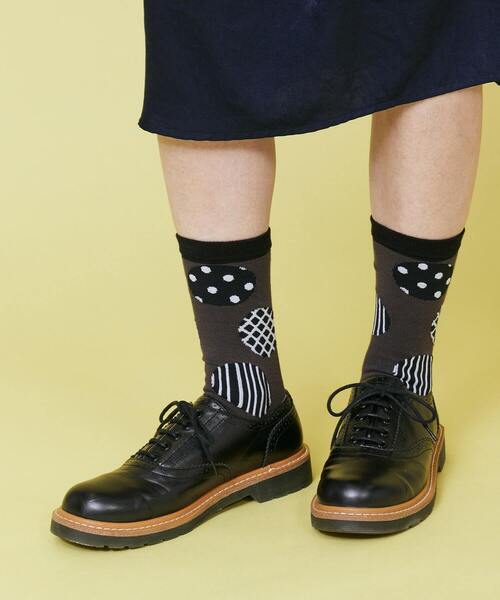 FRAPBOIS（フラボア）の「ドットドットソックス（ソックス/靴下・レディース・イエロー/ブラック/パープル・FREE）」の14枚目の写真