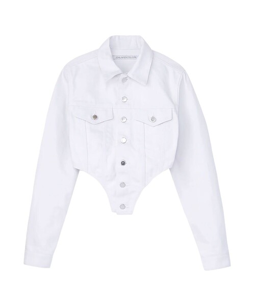 《12/3まで期間限定》【JOHN LAWRENCE SULLIVAN/ジョンローレンスサリバン】WASHED DENIM CUTTING JACKET/ウォッシュドデニムカッティングジャケット