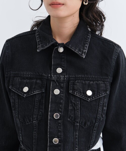 《12/3まで期間限定》【JOHN LAWRENCE SULLIVAN/ジョンローレンスサリバン】WASHED DENIM CUTTING JACKET/ウォッシュドデニムカッティングジャケット
