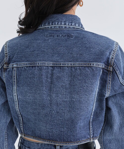 《12/3まで期間限定》【JOHN LAWRENCE SULLIVAN/ジョンローレンスサリバン】WASHED DENIM CUTTING JACKET/ウォッシュドデニムカッティングジャケット